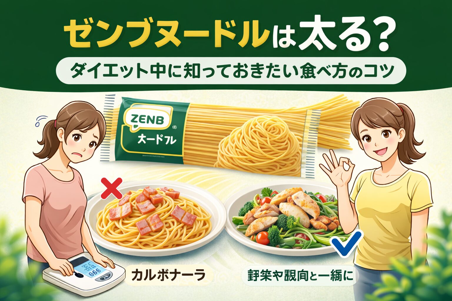 ゼンブヌードル 太る